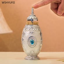 Retro Personality Creative Court Wind Toothpick Holder Automatic Push-type Toothpick Box Home Living Room Restaurant Portable 2024 - buy cheap