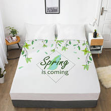 1pc folha de cama elástica lençol equipado com uma faixa elástica 150/180/200/160*200 colchão capa de cama dupla primavera nodic 2024 - compre barato