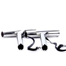 2pcs Silver Highly Polished Stainless Steel Outrigger Stylish Fishing Rod Holder 2024 - buy cheap