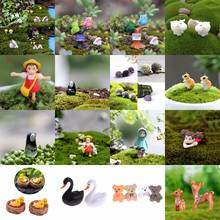 Cartoon Animals Miniatures Figurines Mini Craft Figurine Plant Pot Garden Ornament Miniature Fairy Garden Decor DIY 2024 - buy cheap