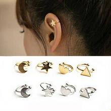 New fashion Creative star moon U-shaped ear clip For Women girl Accessories  jewelry wholesale 2024 - buy cheap