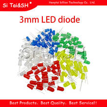5Colors*20PCS=100PCS 3mm LED diode Light Assorted Kit White Yellow Red Green Blue each 20pcs Component package 2024 - buy cheap