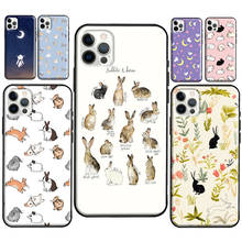 Rabbits Bunnies Soft Case For iPhone 13 12 11 Pro Max XS XR X 12 13 mini SE 2020 6S 7 8 Plus Phone Cover 2024 - buy cheap
