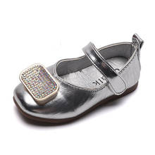 Sapatos de criança com glitter, sapatos casuais da moda para crianças pequenas, princesas mary jane, sapatinhos baixos para criança 2024 - compre barato