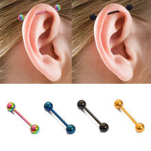 1PCS  Medical Titanium Steel Stud Earring Small Ball Screws Small Earrings Male Ear Bone Nail Lip Piercing Body Jewelry 2024 - buy cheap