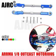 ARRMA KRATON OUTCAST NOTORIOUS metal ball head+positive and negative adjustable stainless steel rear upper arm AR330221+AR330230 2024 - buy cheap