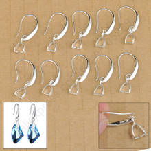 20PCS Earring Making Jewelry Findings Real Pure s925 Sterling Silver Bail Pinch Smooth Hook Ear Wires for Crystal 925 Stamped 2024 - buy cheap