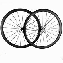 700c carbon road bike wheels 38x23mm Clincher or Tubular bike wheel Powerway R39 100x9 130x9 carbon wheelset Pillar 1432 spokes 2024 - buy cheap