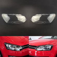 Car Headlamp Lens For Volkswagen VW Polo Hatchback 2010 2011 2012 2013 Car Replacement Auto Shell Cover 2024 - buy cheap