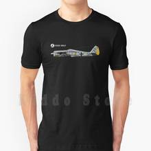 Focke-Camiseta de algodón con estampado para hombre, camisa con logotipo blanco, fresca, de aviación, Fw190A4, Fw190 2024 - compra barato