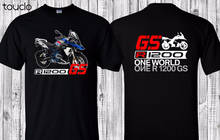 Дизайнерская футболка из 100% хлопка с коротким рукавом R 1200Gs F800GS Lc Rally, новинка, высокое качество, мотоциклетные приключения, футболки 2024 - купить недорого