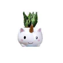 Unicorn Plant Pots, Cute Animal Shaped Cartoon Succulent Vase Flower Pots,Container,Home Decoration Planter Pots Home Decoration 2024 - buy cheap