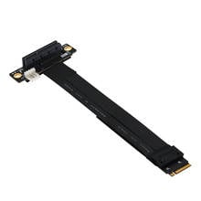 Riser PCIe x4 3.0 Extension Cable PCI Express 4x To M.2 NVMe M Key 2230 2242 2260 2280 Riser Card Gen 3.0 Extender Cable 32G/bps 2024 - buy cheap