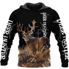 Tessffel Animal Deer Hunter Hunting Camo Tracksuit Pullover NewFashion Unisex Casual 3DPrint Sweatshirt/Hoodies/zipper/Jacket s4 2024 - buy cheap