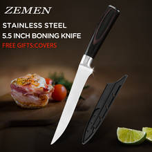 ZEMEN Stainless Steel Fish Knife High Quality Slaughter Boning Chef Knife 7Cr17 Stainless Steel Cooking Kitchen Slicing Cleaver 2024 - buy cheap