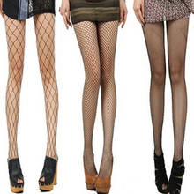 Women Sexy Transparent Slim Fishnet Pantyhose Club Party Net Holes Black Tights Mesh Pantimedias 2024 - buy cheap