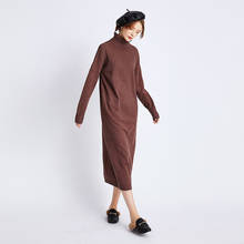 2020 outono inverno quente camisola vestido feminino longo vestidos de malha magro bodycon tricô cashmere pulôver roupas vestidos 2024 - compre barato