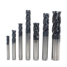 Milling Cutter 1pc 4 Flute HRC45 Diameter 1MM-12MM Standard Carbide Endmills Tungsten Steel CNC Machine End Mill Cutting Steel 2024 - buy cheap