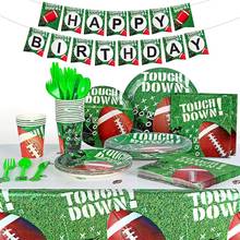 Football Theme Birthday Party Supplies and Party Decorations for 16 Guests – Include Banner,Tableware Accessory Decorations 2024 - buy cheap