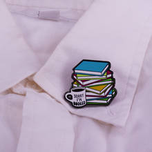 Sorry Im Booked Enamel Pin Book Lover Reading And Librarian Gift Brooch Books And Coffee Flair Badge For Lapel Shirt Bags Scarf 2024 - buy cheap