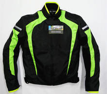 Locomotive Jacket For KAWASAKI Racing Team Motorbike Scooter Black Green Jackets With Protector 2024 - buy cheap