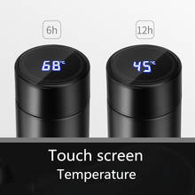 500ML Cup Temperature Display Cup Smart Mug Stainless Steel Water Thermal Bottle with LCD Touch Screen Waterproof Christmas Gift 2024 - buy cheap