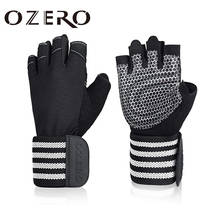 OZERO-guantes de gimnasio para hombre y mujer, manoplas deportivas de medio dedo transpirables para levantamiento de pesas, con envoltura de muñeca, para entrenamiento de montaña y verano 2024 - compra barato