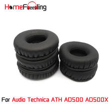 Homefeeling-almohadillas para los oídos, almohadillas para Audio Technica ATH AD500 AD500X, redondas, universales, piezas de recambio de cuero 2024 - compra barato