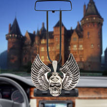 Colgante de coche Death Squads, accesorios de decoración de espejo retrovisor, adorno colgante de calavera y águila, decoración de coche 2024 - compra barato