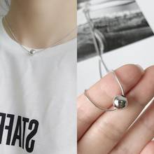 Korean version of S925 sterling silver mini with the same trendy fashion personality wild temperament round bead snake bone neck 2024 - buy cheap