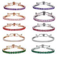 Best Selling  Chain Link Red Bracelet Female Adjustable Charm Bracelets Bangles for Women Luxury Wedding Party Braclet Gift 2024 - buy cheap