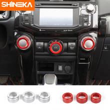Interior Mouldings For Toyota 4Runner Car Air Conditioning Knob Switch Button Trim Cover Ring Stickers For Toyota 4Runner 2010+ 2024 - buy cheap