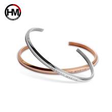 High End Quality Popular Engraved logo Titamnium Steel Best Match With Watch Rose Gold Bracelet for Women 2024 - buy cheap