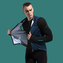 Santic-Chaleco de ciclismo para hombre, prenda resistente al viento y a la lluvia, reflectante, ligera, de alta calidad, talla asiática, S-XXXL 2024 - compra barato