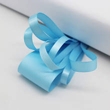 5 Meter/Lot Solid Color Blue Topaz Double Face Polyester Satin Ribbon Blue sky Grosgrain Ribbon DIY Gifts 6mm 9mm 16mm 25mm 38mm 2024 - buy cheap