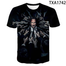 2020 verão john wick impressão 3d camiseta das mulheres dos homens crianças mangas curtas keanu reeves legal filme t camisa legal streetwear topos t 2024 - compre barato