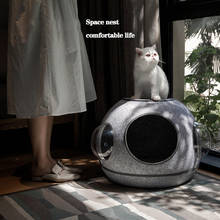Space nest closed cat nest, bed for four seasons, villa pet cage to keep warm 2024 - buy cheap