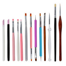 Профессиональная маникюрная УФ-гелевая ручка, прозрачная акриловая кисть для рисования ногтей, инструменты для фототерапии 2024 - купить недорого