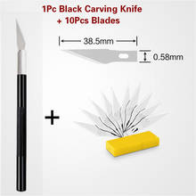10pcs Blades Metal Wood Carving Knife Bushcraft Paper Cutter Knife Timberline Draw Art Craft Knife Tool Handles 2024 - buy cheap