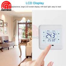 Termostato elétrico, controlador de temperatura para sistema de aquecimento doméstico, tela lcd touch de 220v ac 2024 - compre barato