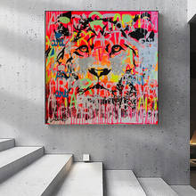 Graffiti Art Animal Lions Canvas Painting on The Wall Art Posters Prints Wall Pictures for Living Room Home Wall Cuadros Decor 2024 - buy cheap