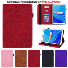 Capa de couro para tablet huawei, capa de 8.4 polegadas com relevo 3d para mediapad m6 2019 espaços 2024 - compre barato