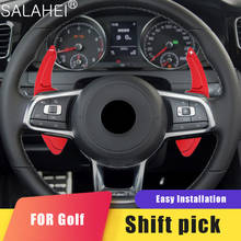 2PCS Aluminum Car Steering Wheel Shift Paddle Extension Shifters Replacement For VW Tiguan Golf 6 GTI R20 R36CC Scirocco Magotan 2024 - buy cheap