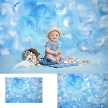 Blue Abstract Newborn Kids Portrait Photo Background Cloud Painting Wall Photography Backdrop Birthday Party Selfie Decor Props 2024 - buy cheap