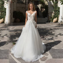 Платье невесты, с рукавами-крылышками, с аппликацией, новый черпак 2024 - купить недорого