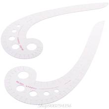 Sewing Ruler Comma Shaped French Curve Plastic Tailor Drawing Craft Tool DIY S19 20 Dropshipping 2024 - buy cheap