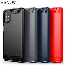 Shockproof Carbon Fiber Cover For Samsung Galaxy M31S Case Samsung M31S Silicone Back Case For Samsung M31S M21 M11 M30S Fundas 2024 - buy cheap