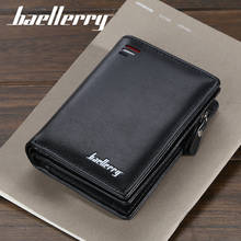 Baellerry Short Men Wallets Fashion New Card Holder Multifunction Organ Leather Purse For Male Zipper Wallet With Coin Pocket 2024 - купить недорого