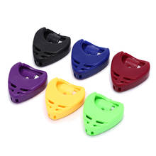 6Pcs/lot New Plastic Heart Shape Guitar Pick Collection Holder Accessories Guitar Pick Case Box Random Color 2024 - buy cheap