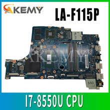LA-F115P Laptop motherboard for Dell Inspiron 15-5570 17-5770 original mainboard I7-8550U AMD 530 4GB 2024 - compra barato